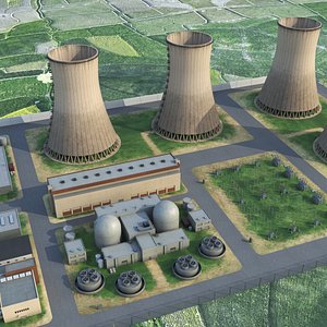 3D Nuclear Power Plant PBR