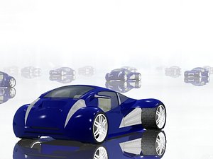 lexus minority report car interior 3d 3ds