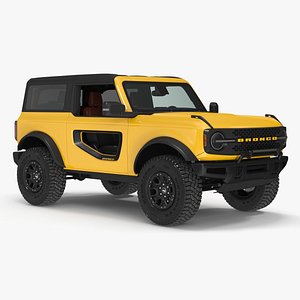 3D Ford Bronco 2021 Two Door 4X4 Simple Interior model