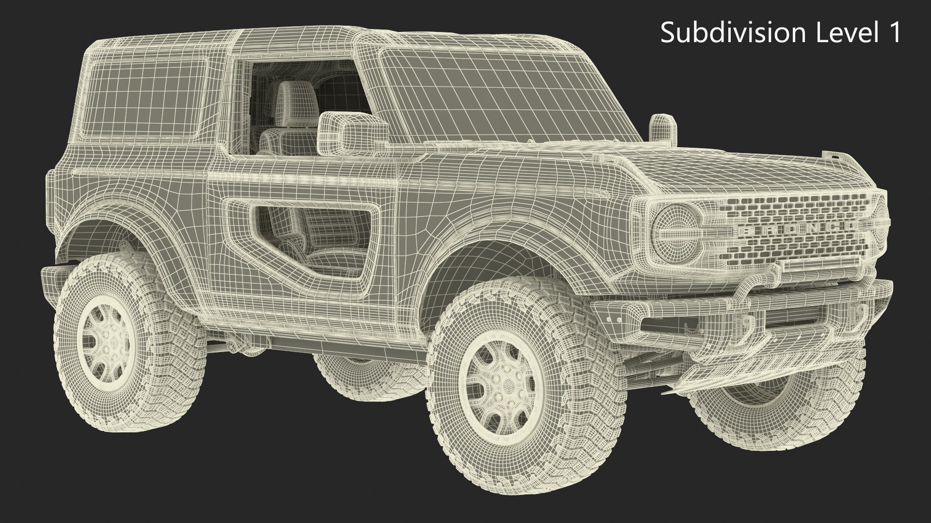 3D Ford Bronco 2021 Two Door 4X4 Simple Interior model https://p.turbosquid.com/ts-thumb/vo/hB13Pm/B5/fordbronco2021twodoor4x4simpleinteriormb3dmodel042/jpg/1691678210/1920x1080/fit_q87/480b2341641623542fc2bc22d8ead3011cfc1620/fordbronco2021twodoor4x4simpleinteriormb3dmodel042.jpg