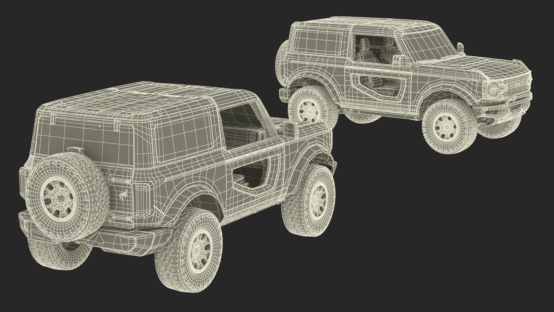 3D Ford Bronco 2021 Two Door 4X4 Simple Interior model https://p.turbosquid.com/ts-thumb/vo/hB13Pm/Sb/fordbronco2021twodoor4x4simpleinteriormb3dmodel054/jpg/1691678265/1920x1080/fit_q87/83f5c14275882438d6192381c38520c0df33009e/fordbronco2021twodoor4x4simpleinteriormb3dmodel054.jpg