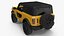 Concepto de dos puertas Ford Bronco 2021 Interior simple