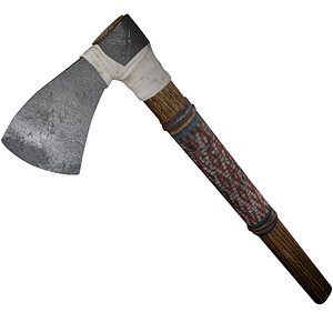 3d tomahawk weapon indians