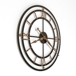 3d model analog decorative wall clock
