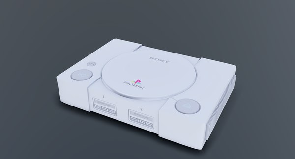 Playstation 1 console 3D model
