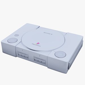 Playstation 1 (PSX) Console Rigged