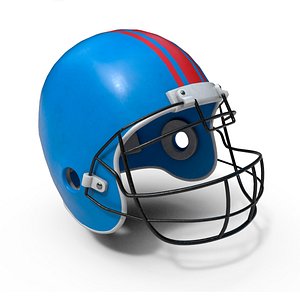 3D football helmet