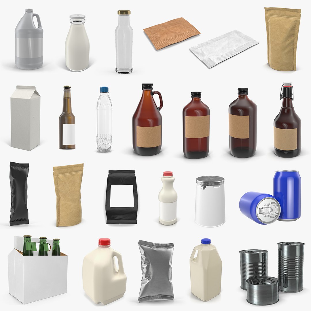 Food Packages and Bottles Collection 2
