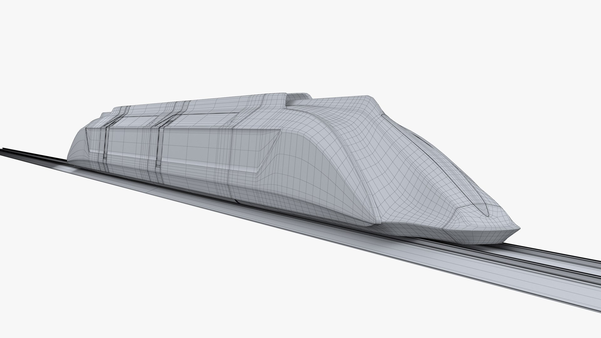 Future Concept Train 2050 Model - TurboSquid 2060430