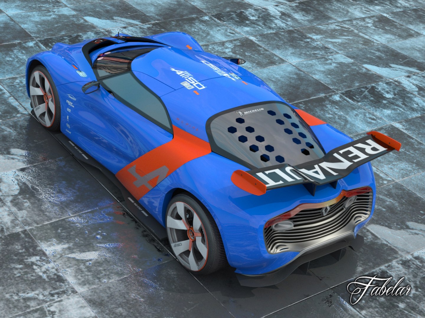 3d Model Of Renault Alpine Concept A110