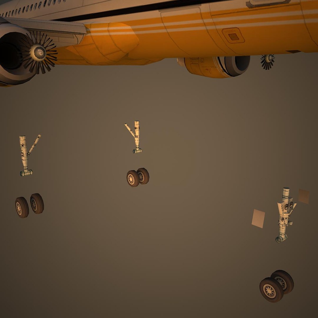 3d Airbus Airlines Rba Model