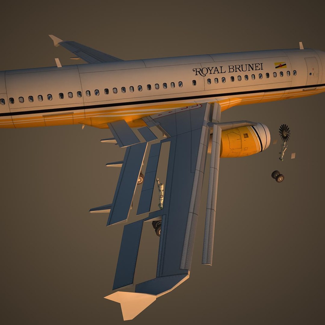 3d Airbus Airlines Rba Model