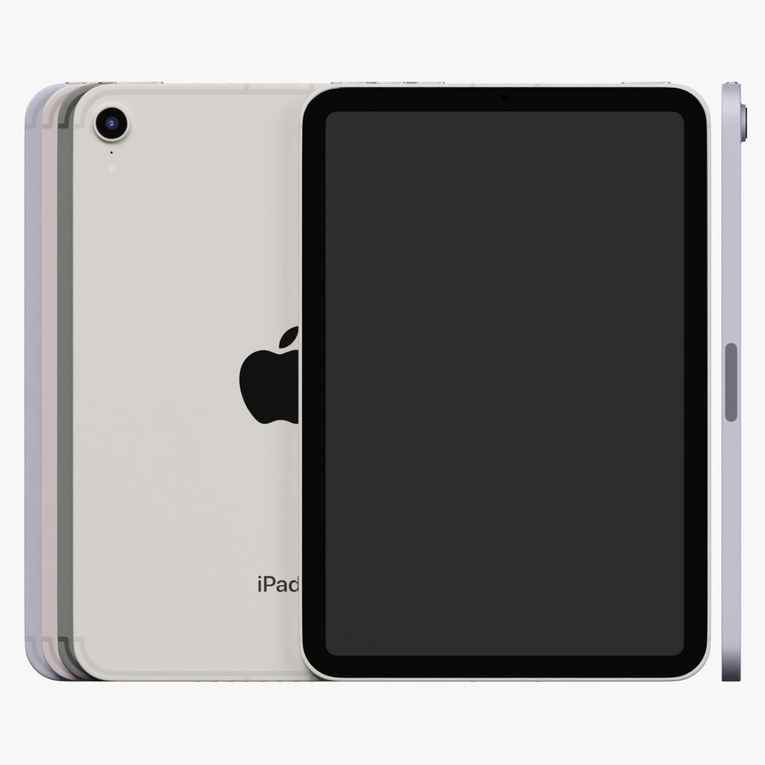 3D Apple iPad Mini 6th 2021 All Colors Wifi and Cellular Tablet https://p.turbosquid.com/ts-thumb/vo/xVF5Bb/Pn/appleipadmini6th2021_1200/jpg/1690849432/1920x1080/fit_q87/df20991ad206f2912f500df65f50c857f6763962/appleipadmini6th2021_1200.jpg