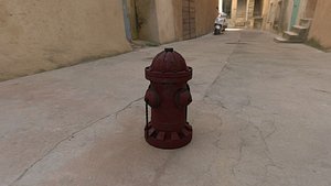 3D Fire Hydrant 3D Low Poly Model