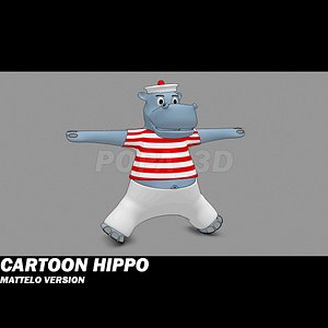 Cartoon Hippo -mattelo version-