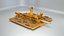 3D Used and Aged Sea Oilfield Infrastructure model