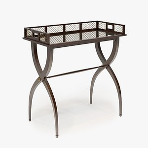 baker furniture drinks tray 3d model