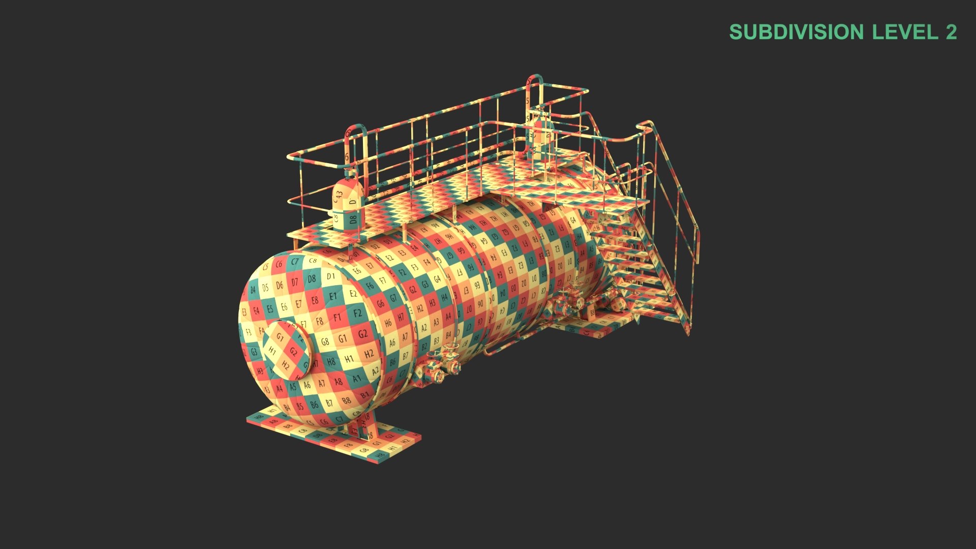 3D Industrial Gas Tank Model - TurboSquid 2368814