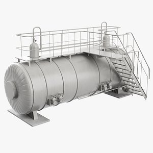 3D Industrial Gas Tank model