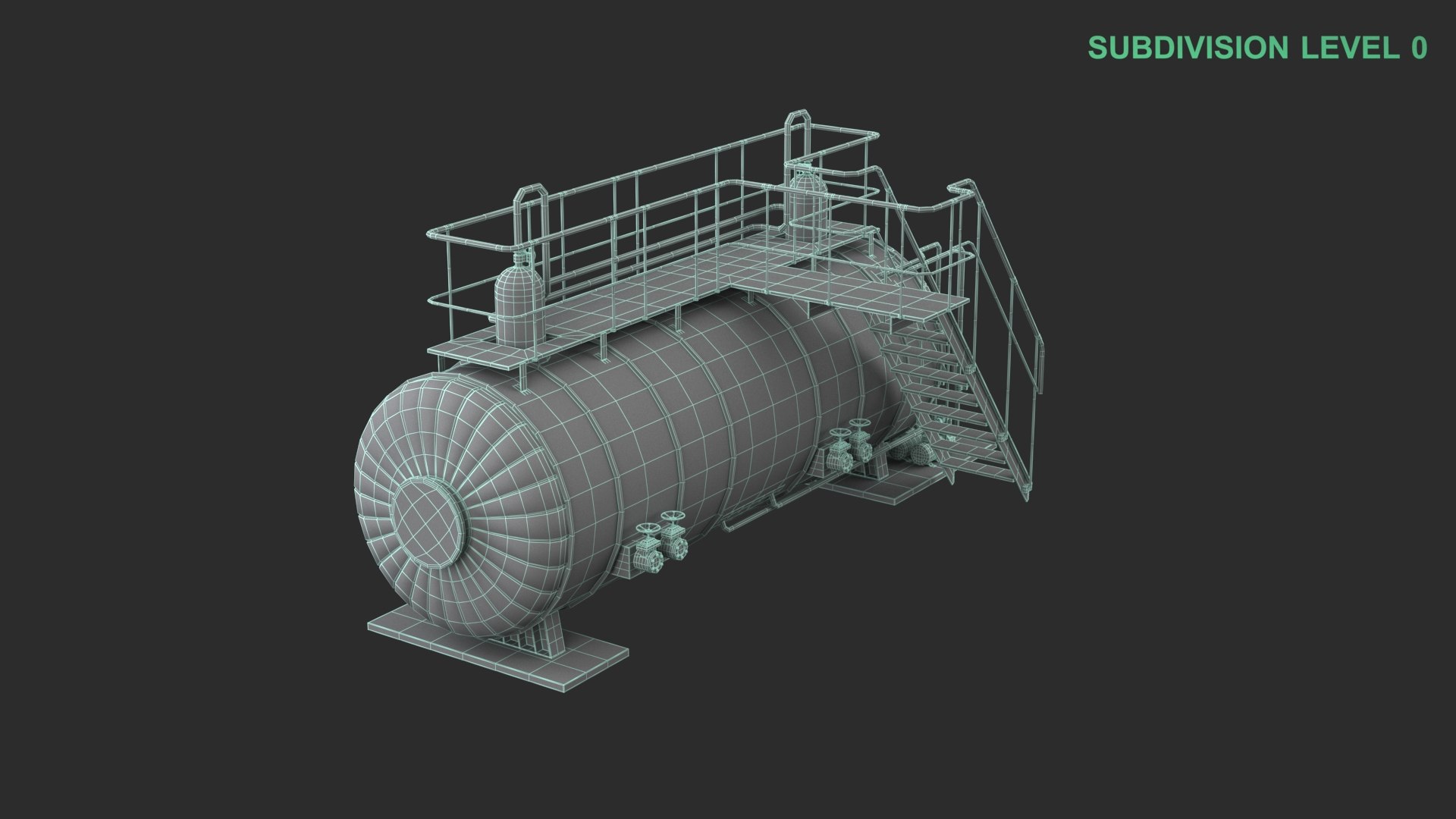 3D Industrial Gas Tank Model - TurboSquid 2368814