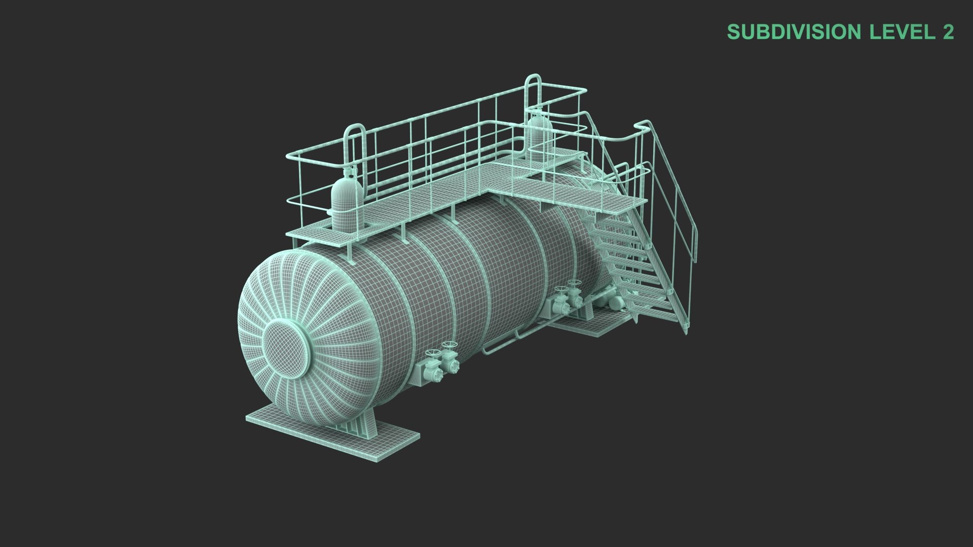 3D Industrial Gas Tank Model - TurboSquid 2368814