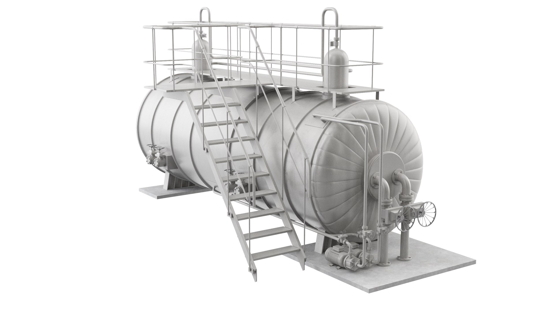 3D Industrial Gas Tank Model - TurboSquid 2368814