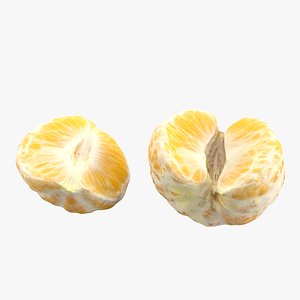 pealed mandarin 3d c4d