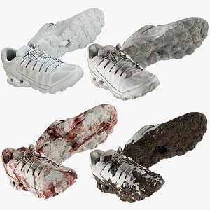 3D realistic sneakers collections model