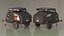 3D Trailer Teardrop Black model