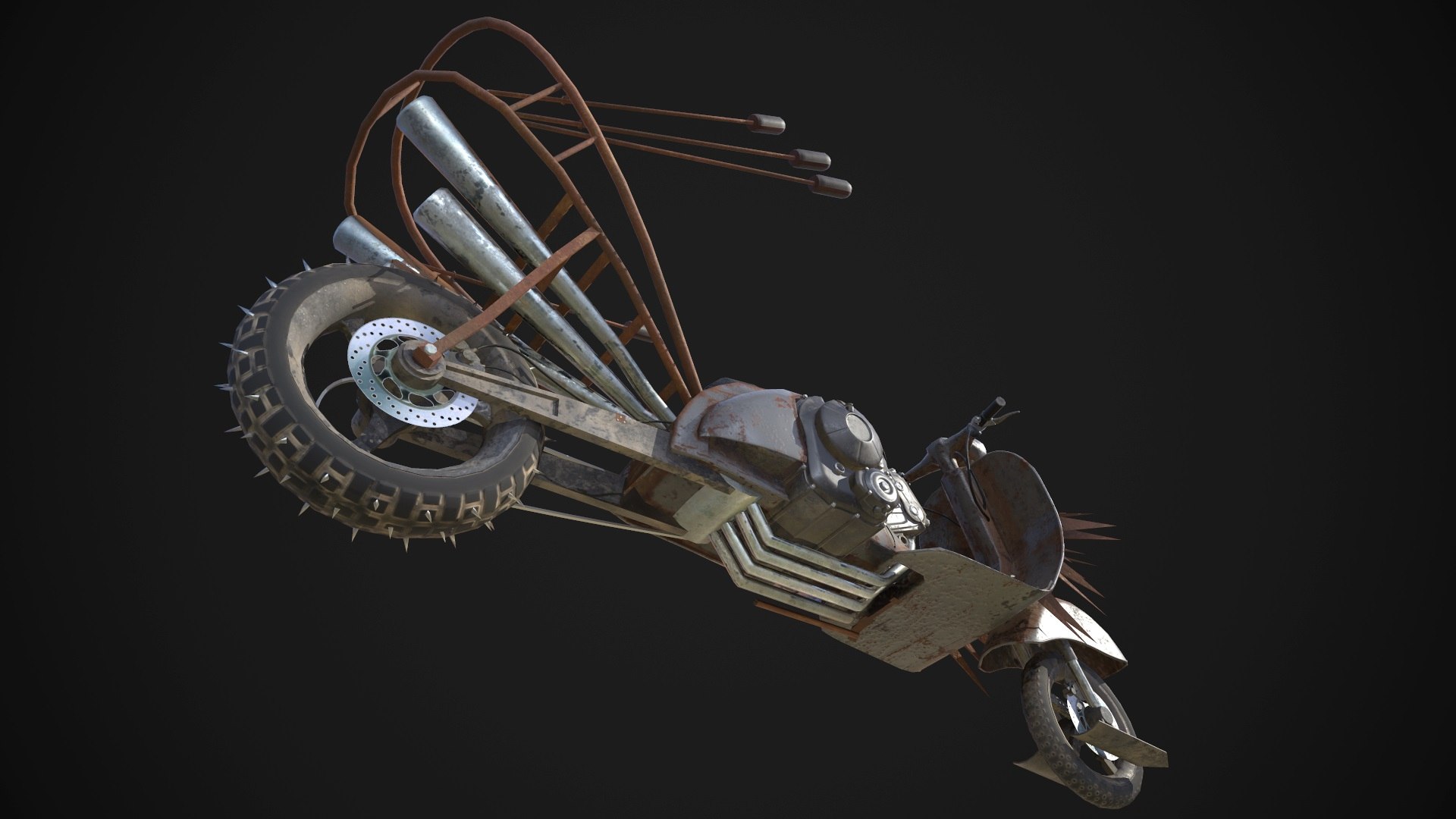 3D Mad Engine Vespa Model - TurboSquid 1178799