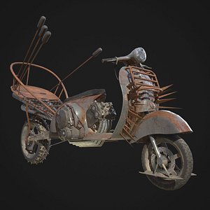 3D mad engine vespa model
