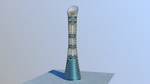 3D model Aspire Tower Doha Qatar