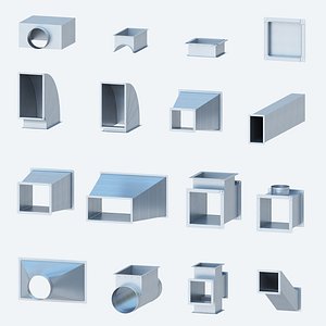 ventilation rectangular shaped products 3D model