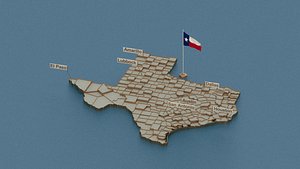 state flag 3D model