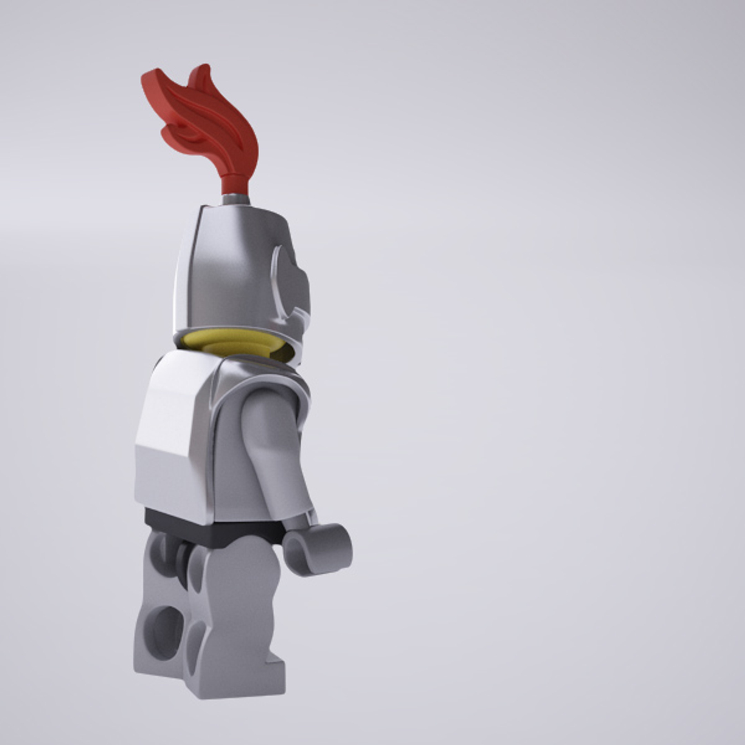 3d Model Rigged Lego Knight