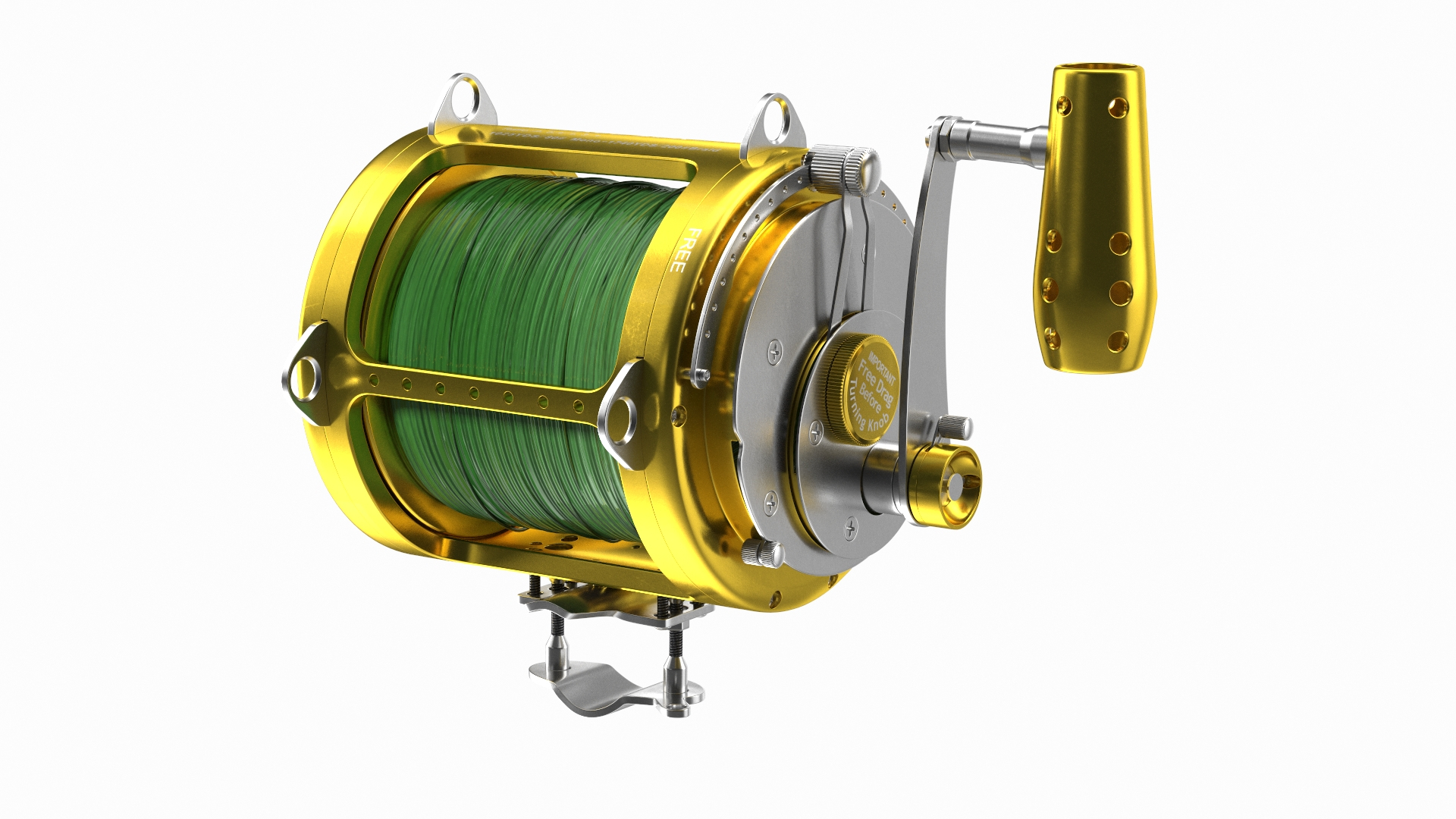 3D EatMyTackle 80 Wide 2Speed Fishing Reel Model - TurboSquid 1871156