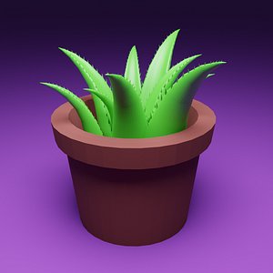 3D Aloe Vera plant