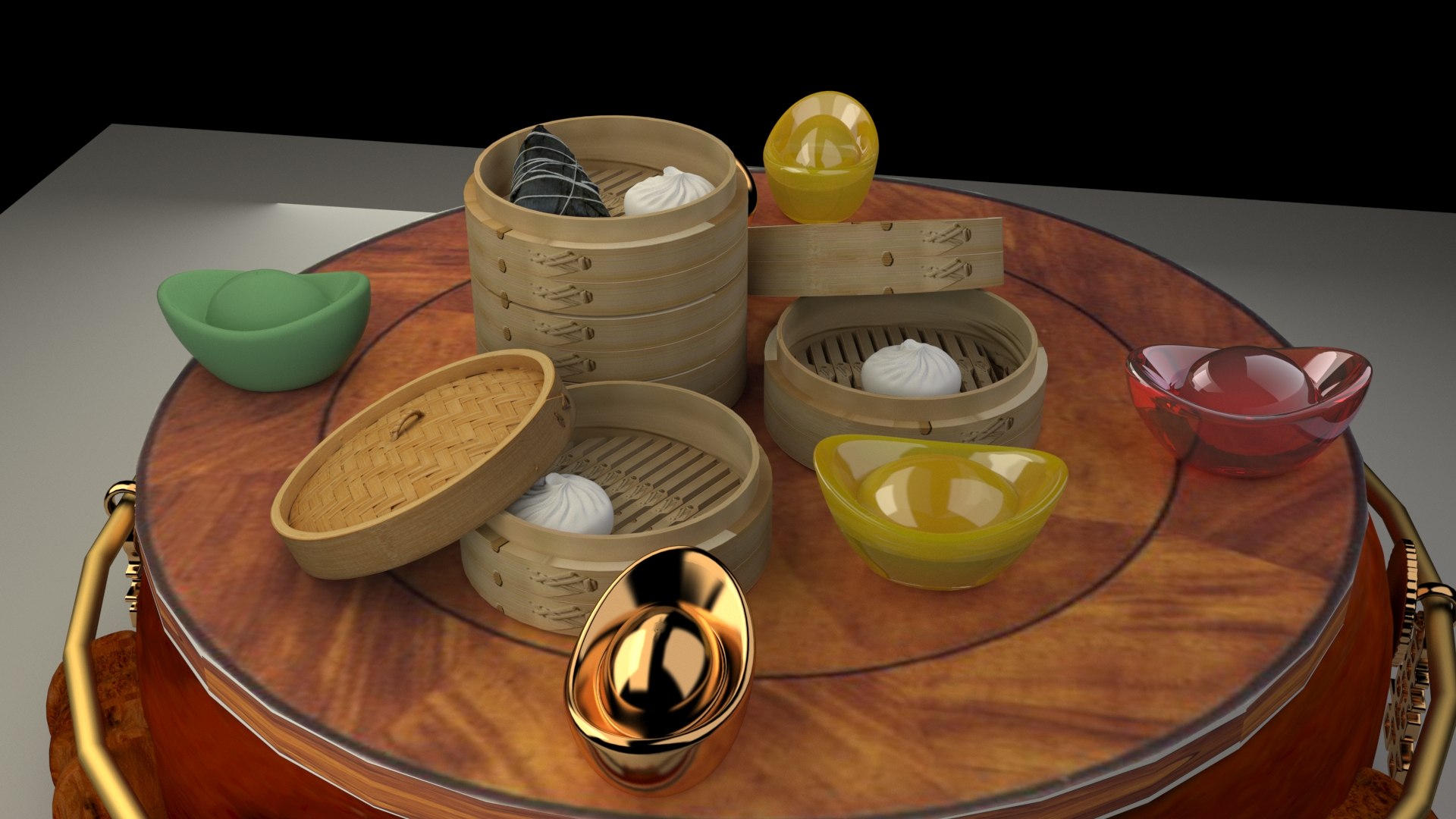 Chinese Bamboo Steamer 3D Model - TurboSquid 1972963