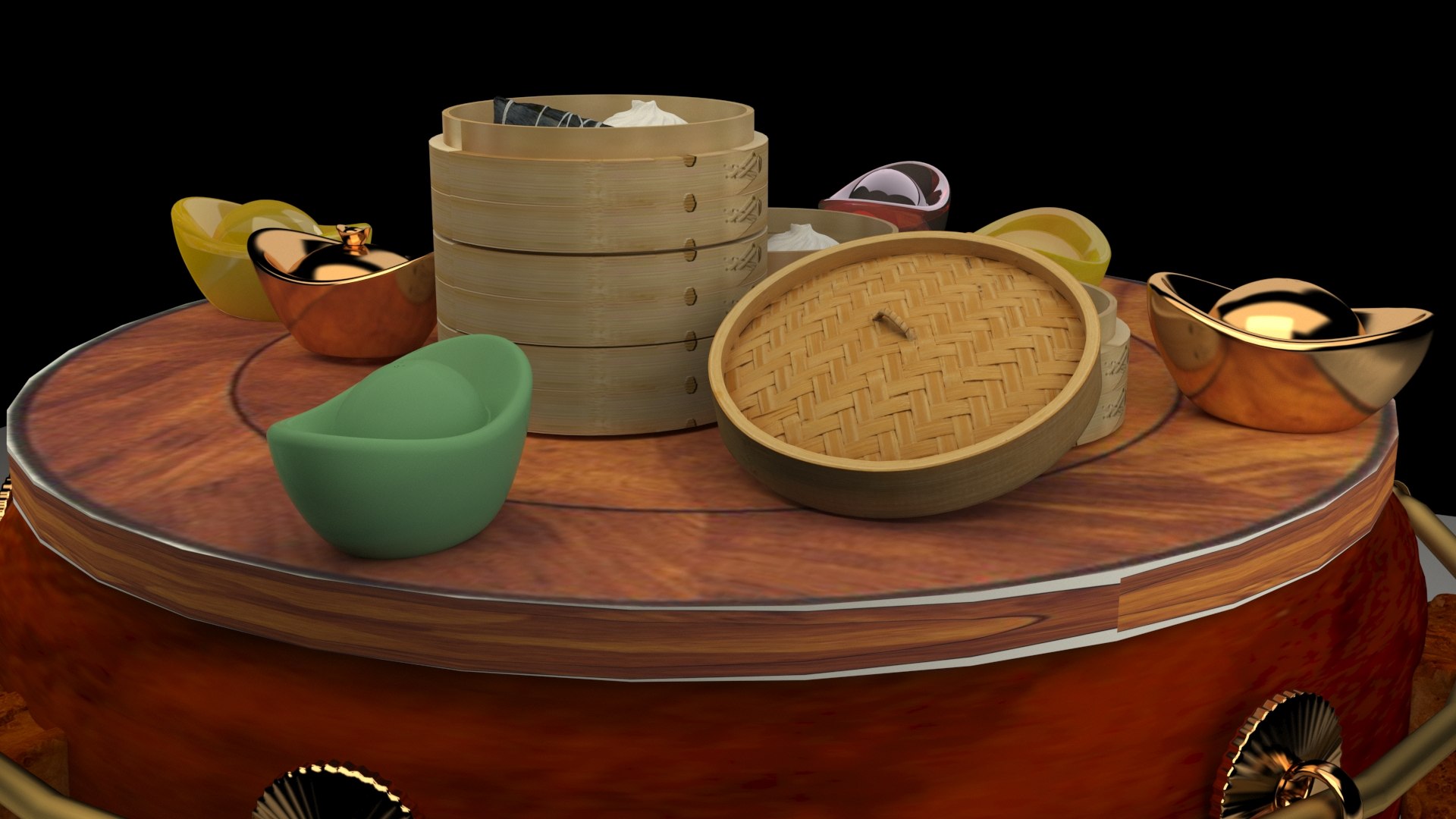 Chinese Bamboo Steamer 3D Model - TurboSquid 1972963