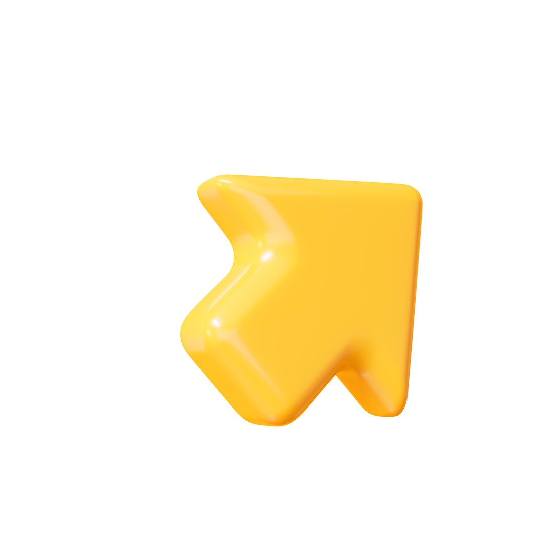 3D 3d Yellow Click Cursor Icon - TurboSquid 2394840