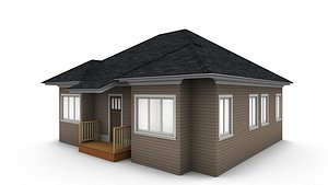 3D bungalow house