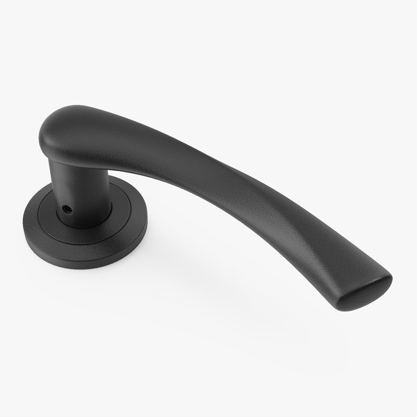 Black Arc Door Handles 3D - TurboSquid 1995282