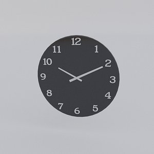 3D Wall Clock 02