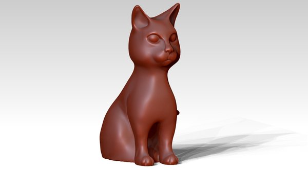 座っている猫3dモデル Turbosquid