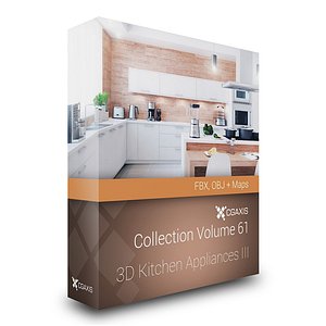 3d model volume 61 kitchen appliances