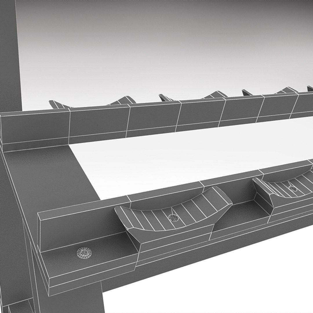3d Model Dumbell Rack