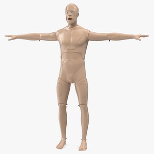 aid training manikin t-pose 3D