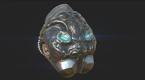 sci-fi helmet 3D