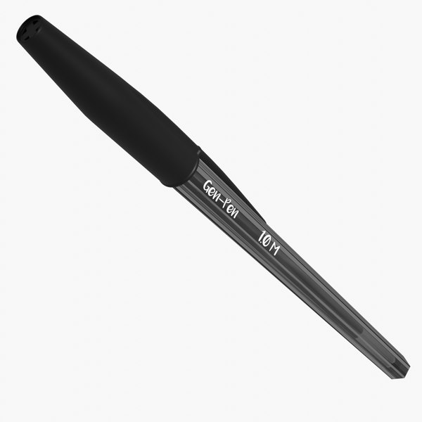 3D Ball Point Pens 4 Colours TurboSquid 1999575