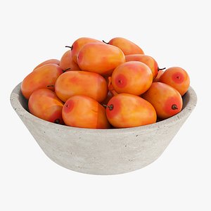 Sea buckthorn small stone bowl 3D